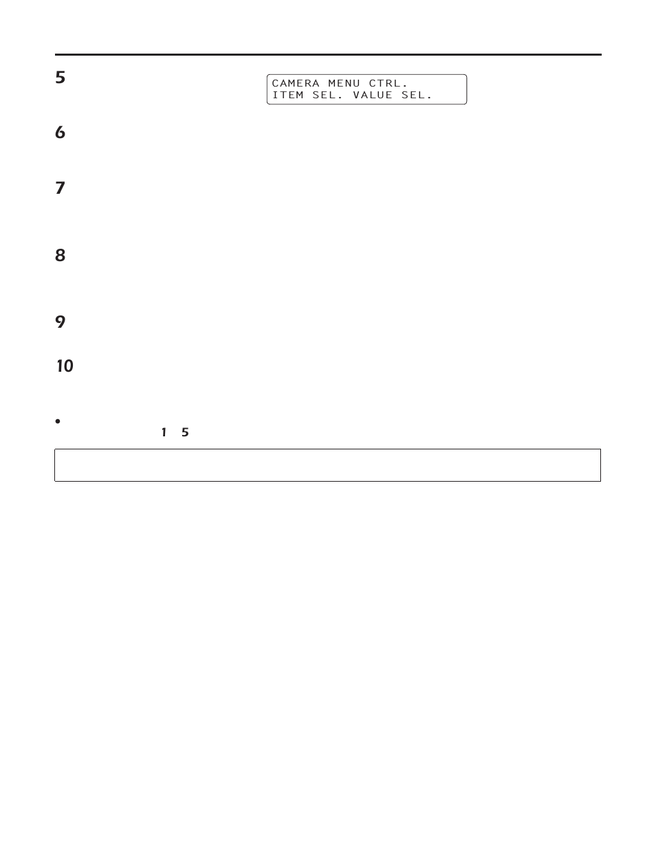 Basic menu operations | Panasonic AW-HE100 User Manual | Page 5 / 19