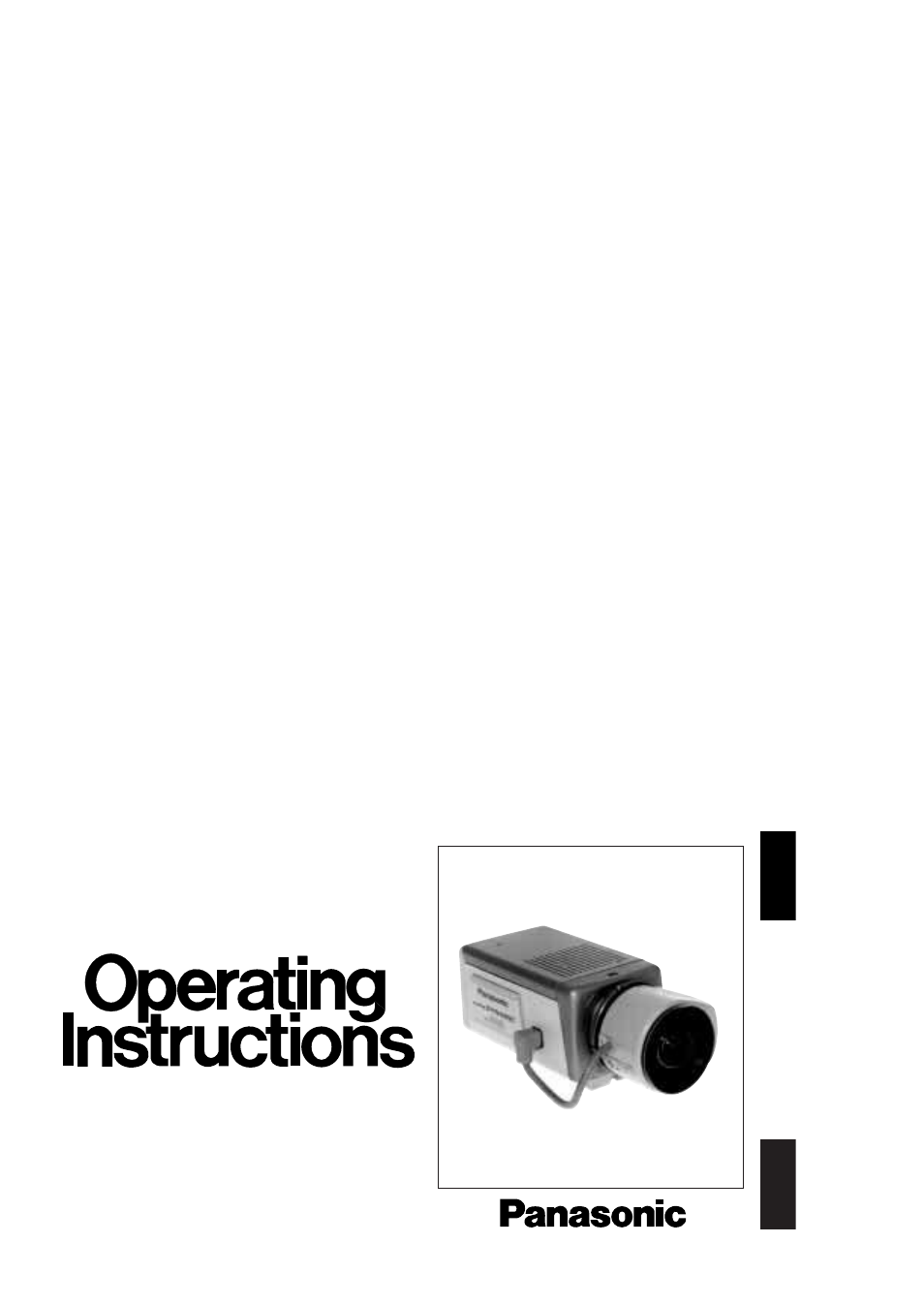 Panasonic WV-BP550 User Manual | 36 pages