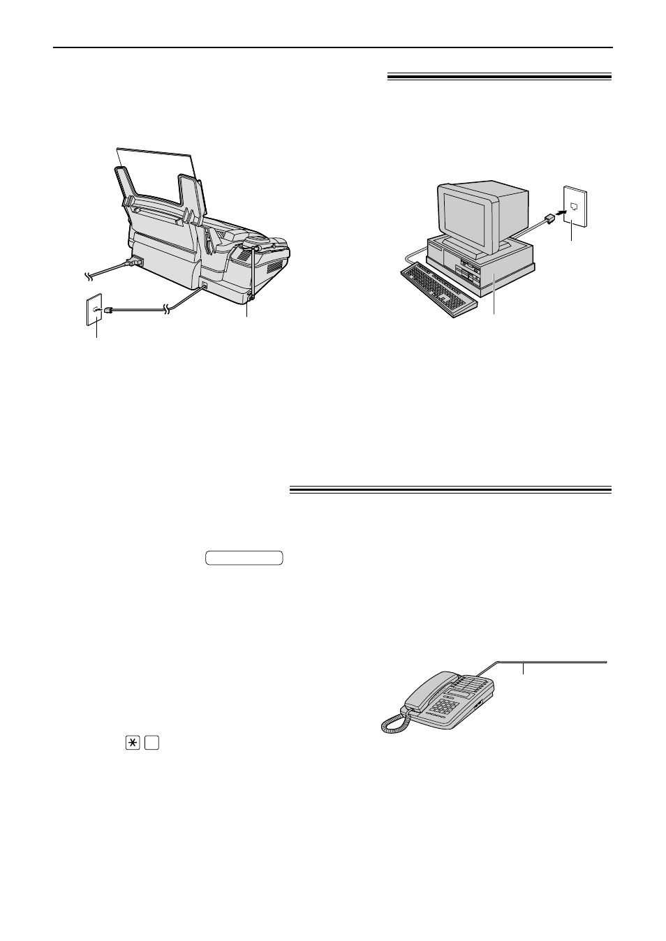 Receiving faxes, Extension telephone, Using the unit with a computer | Panasonic KX-FPC95 User Manual | Page 64 / 112