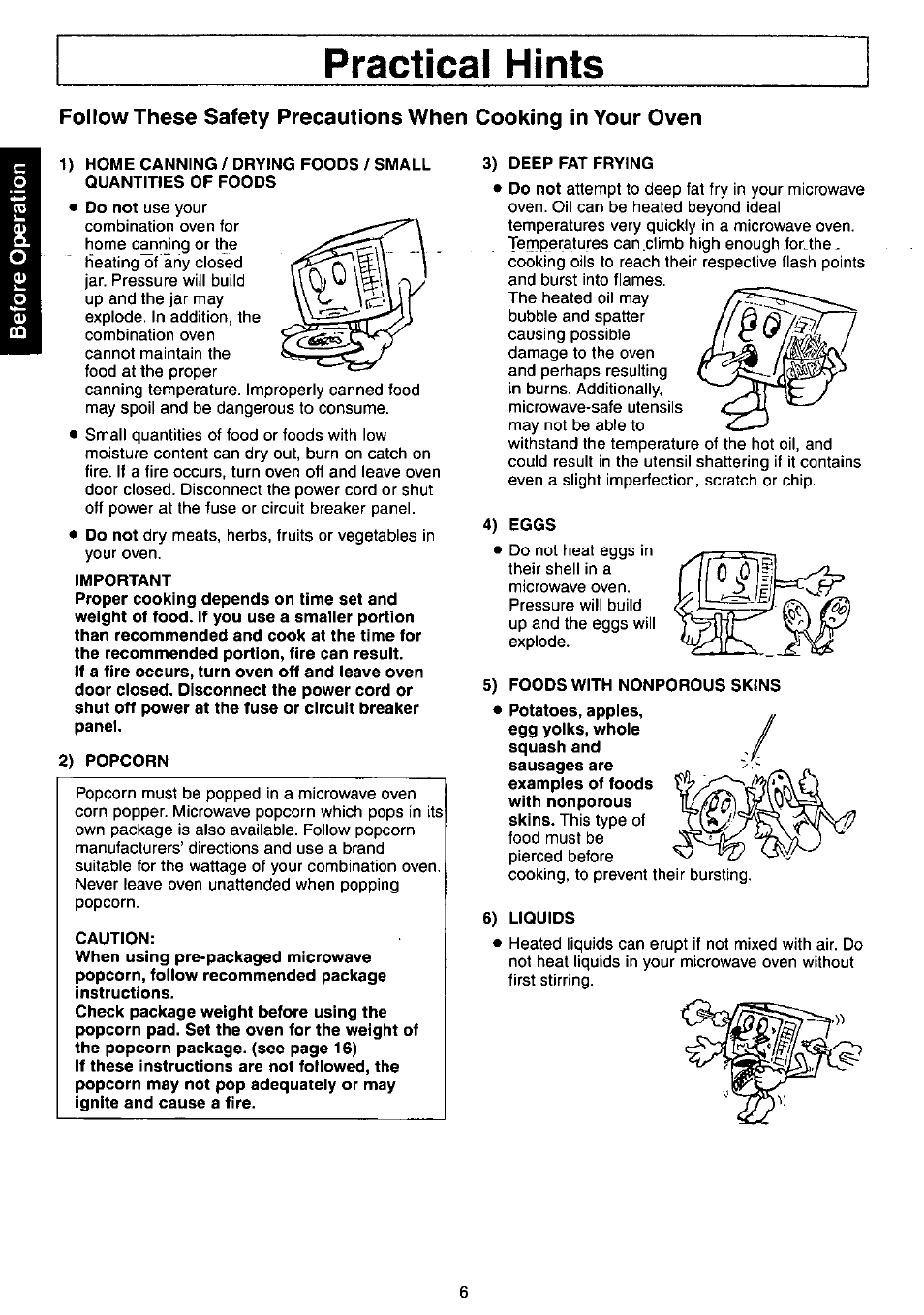 Practical hints, Practical hints -7 | Panasonic NN-C980w User Manual | Page 6 / 44