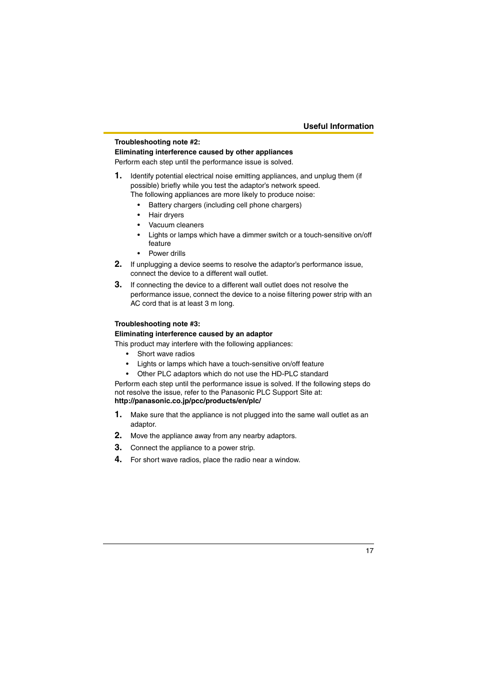 Panasonic BL-PA100KT User Manual | Page 17 / 20