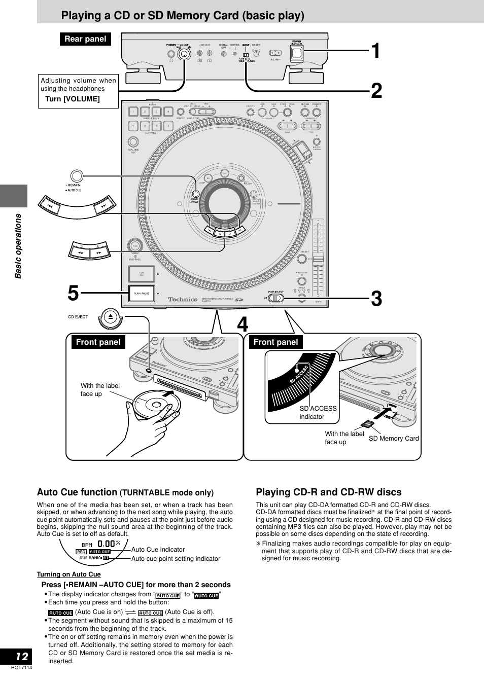 Panasonic SL-DZ1200 User Manual | Page 12 / 28