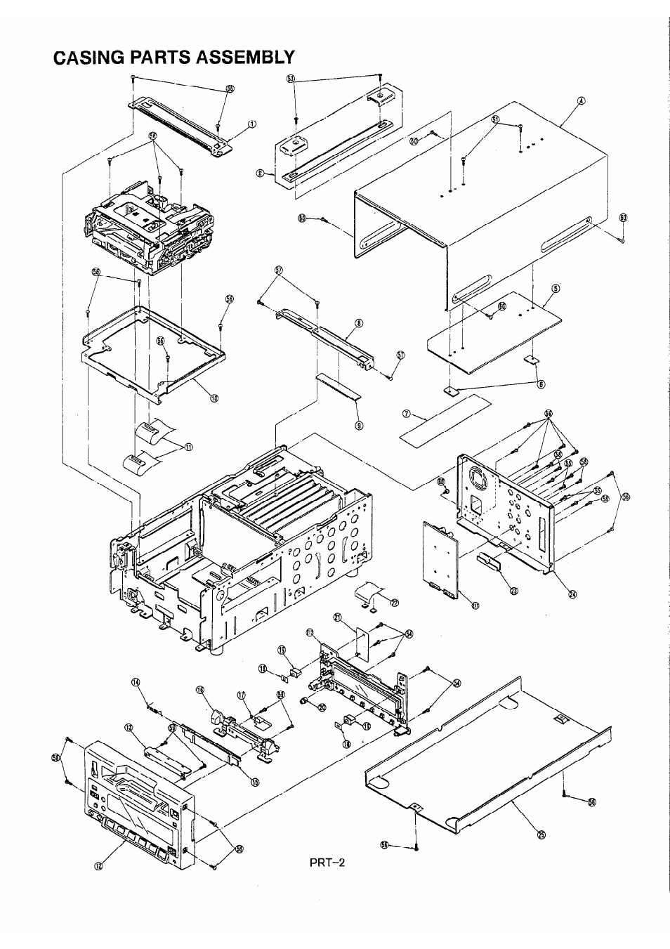 Casing parts assembly | Panasonic AJ-D230H User Manual | Page 5 / 16