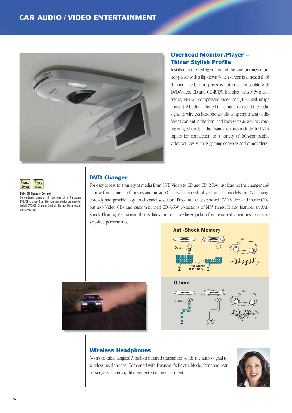 Car audio / video entertainment | Panasonic Car Audio & DVD Car Navigation System User Manual | Page 24 / 44