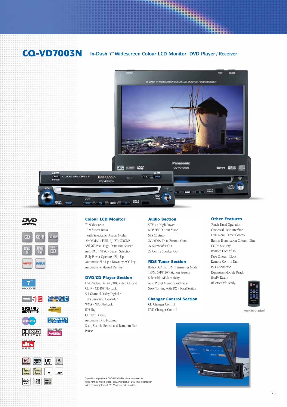 Cq-vd7003n | Panasonic Car Audio & DVD Car Navigation System User Manual | Page 25 / 44