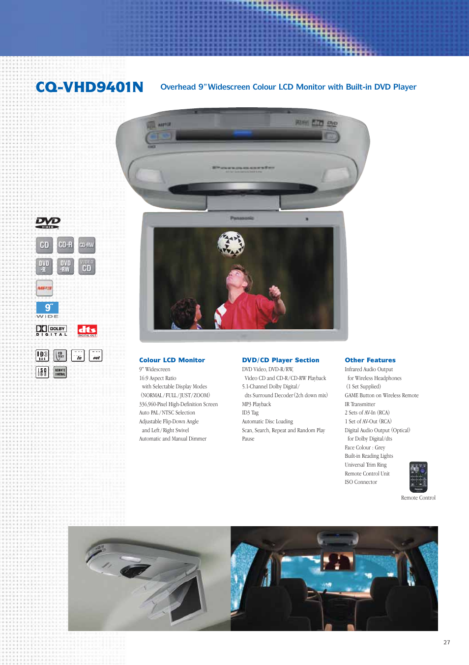 Cq-vhd9401n | Panasonic Car Audio & DVD Car Navigation System User Manual | Page 27 / 44