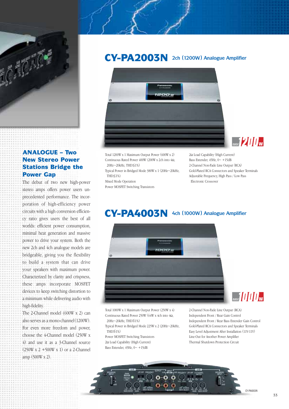 Cy-pa2003n, Cy-pa4003n | Panasonic Car Audio & DVD Car Navigation System User Manual | Page 33 / 44