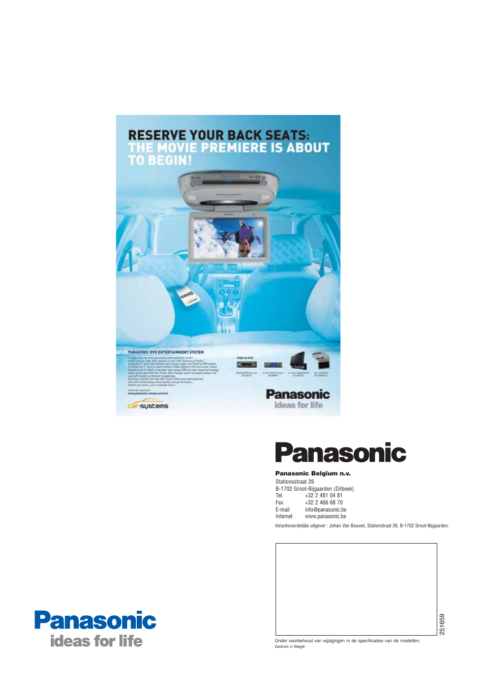 Panasonic Car Audio & DVD Car Navigation System User Manual | Page 44 / 44