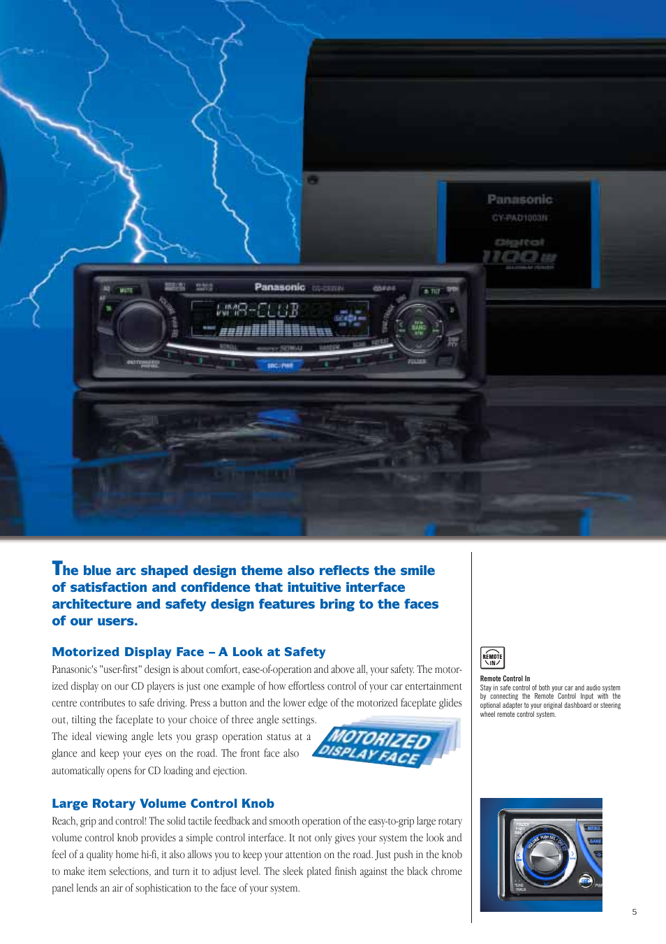Panasonic Car Audio & DVD Car Navigation System User Manual | Page 5 / 44