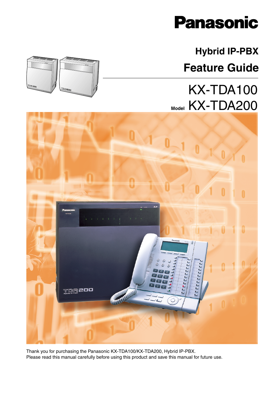 Panasonic HYBRID IP-PBX KX-TDA200 User Manual | 358 pages