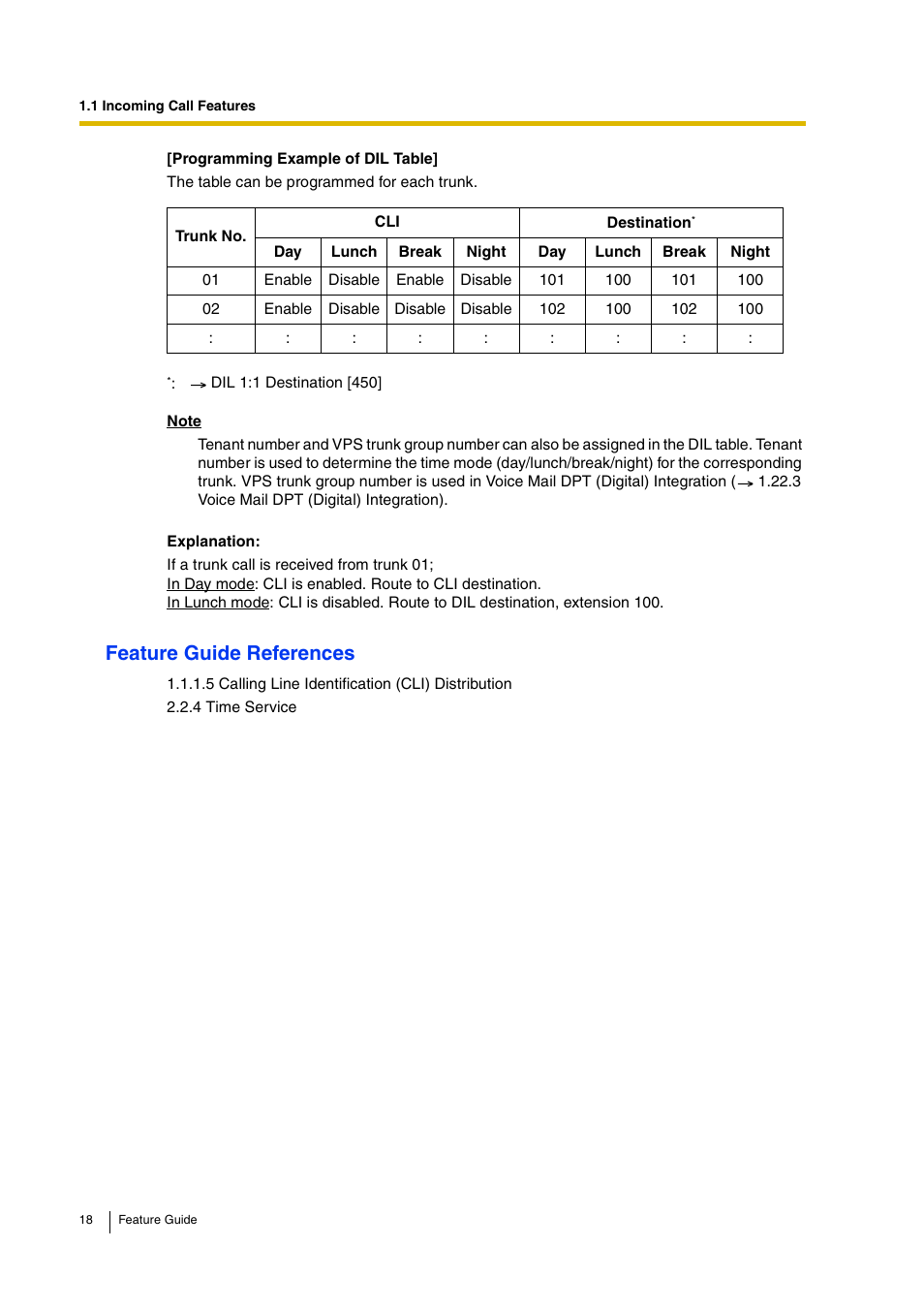 Feature guide references | Panasonic HYBRID IP-PBX KX-TDA200 User Manual | Page 18 / 358
