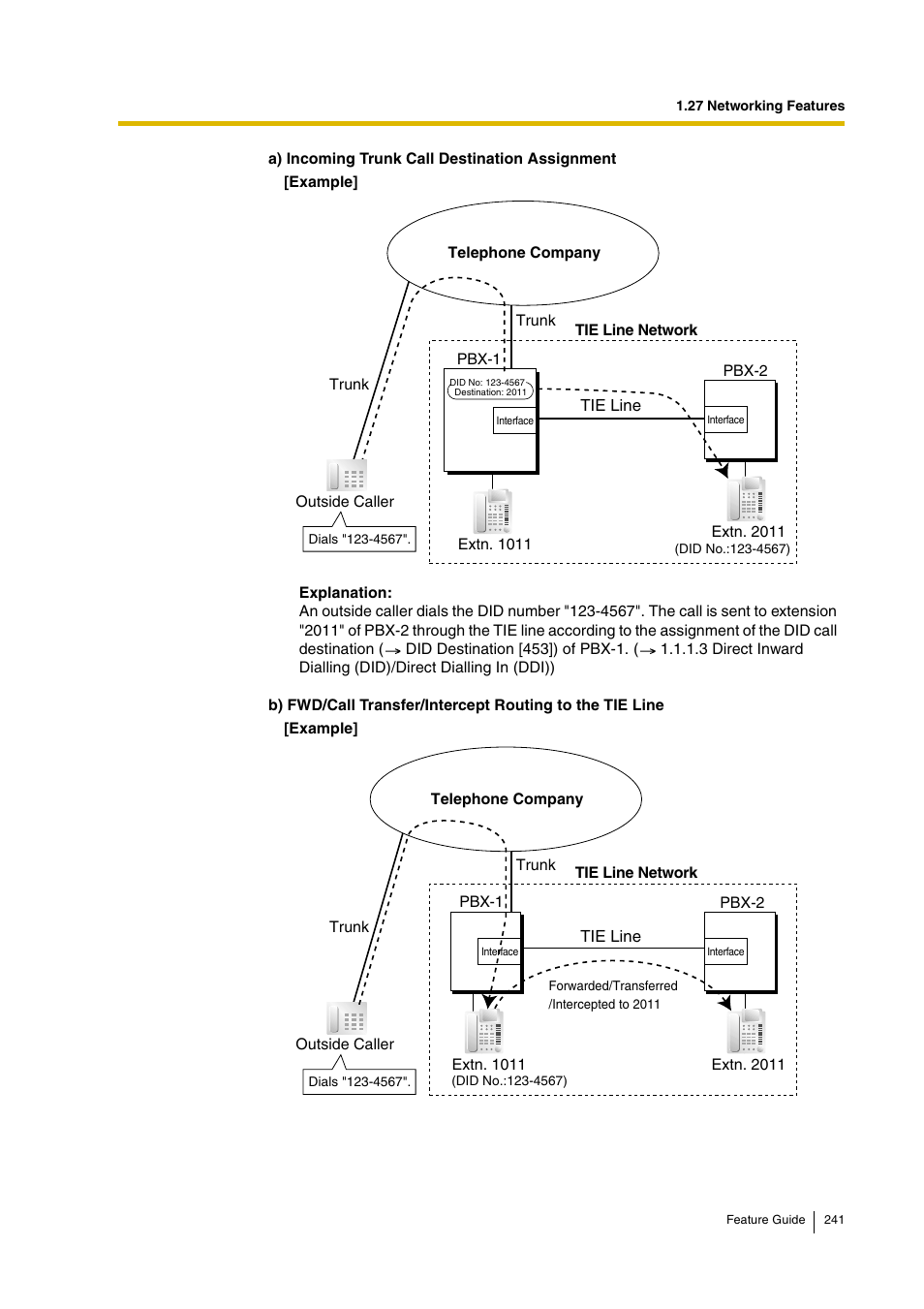 Panasonic HYBRID IP-PBX KX-TDA200 User Manual | Page 241 / 358