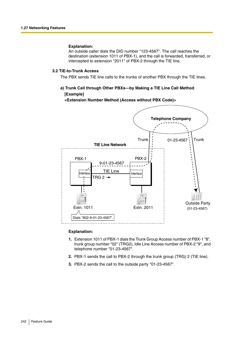 Panasonic HYBRID IP-PBX KX-TDA200 User Manual | Page 242 / 358