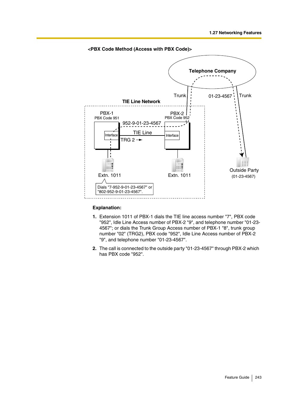 Panasonic HYBRID IP-PBX KX-TDA200 User Manual | Page 243 / 358