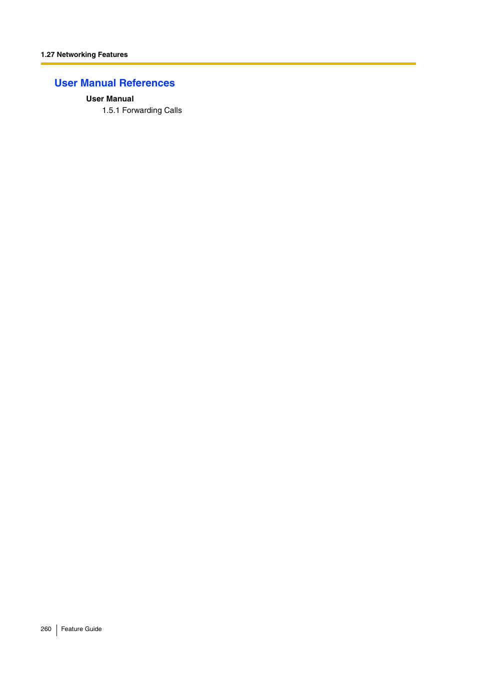 User manual references | Panasonic HYBRID IP-PBX KX-TDA200 User Manual | Page 260 / 358