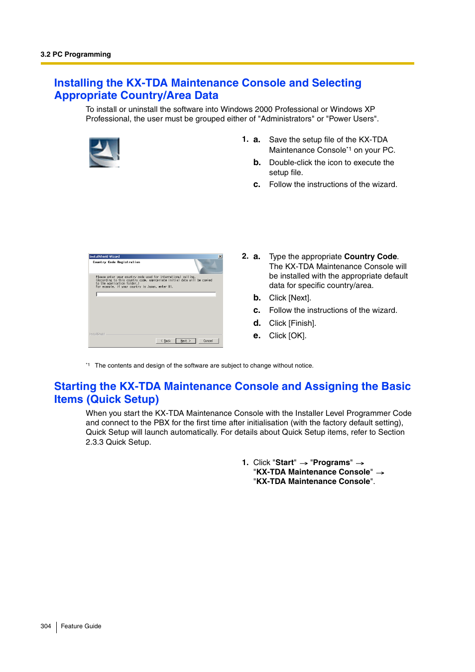 Panasonic HYBRID IP-PBX KX-TDA200 User Manual | Page 304 / 358