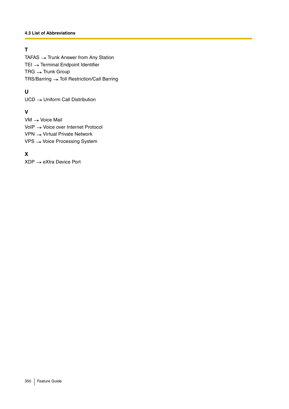 Panasonic HYBRID IP-PBX KX-TDA200 User Manual | Page 350 / 358