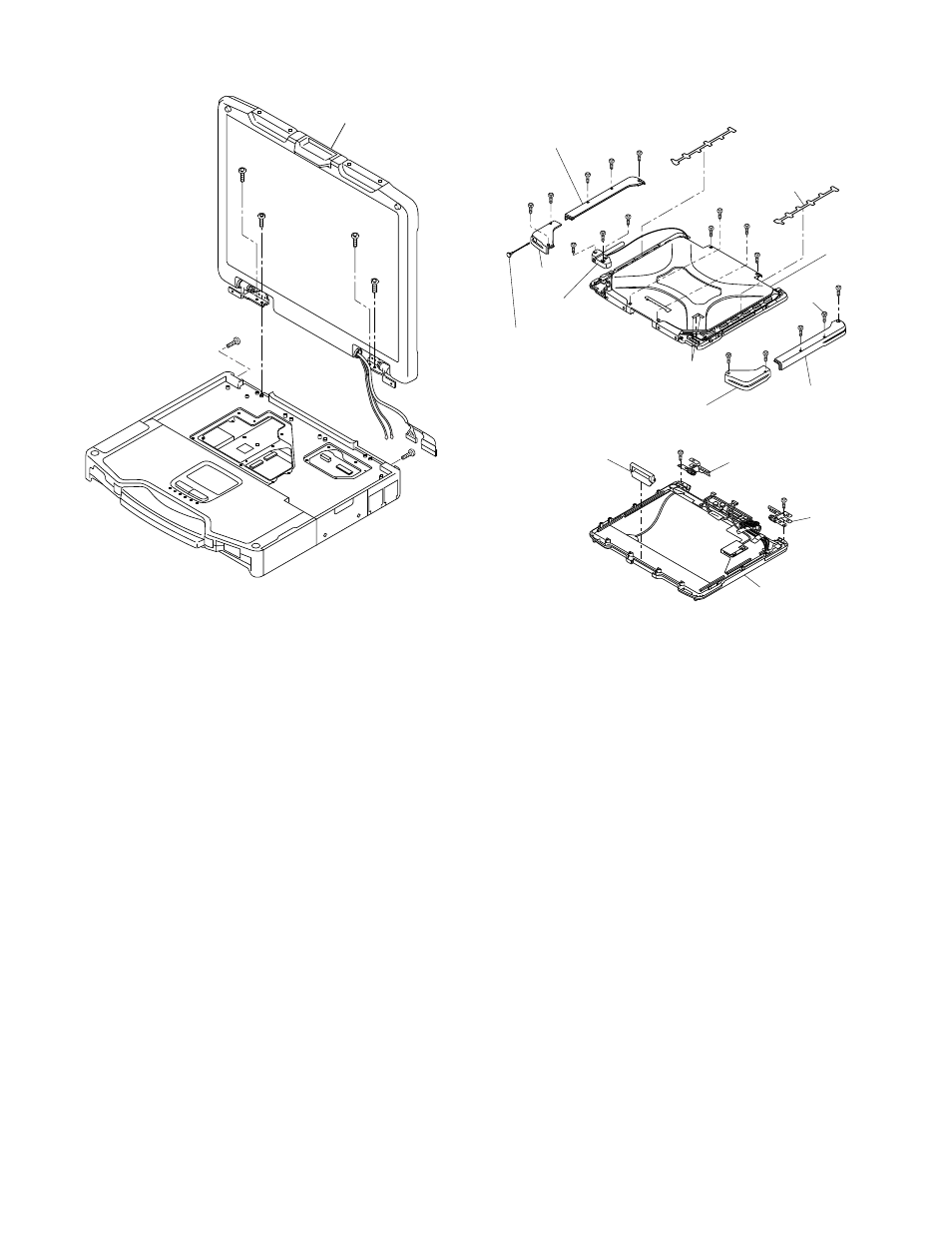 Removing the display unit | Panasonic CF-30KTPAXxM User Manual | Page 32 / 90