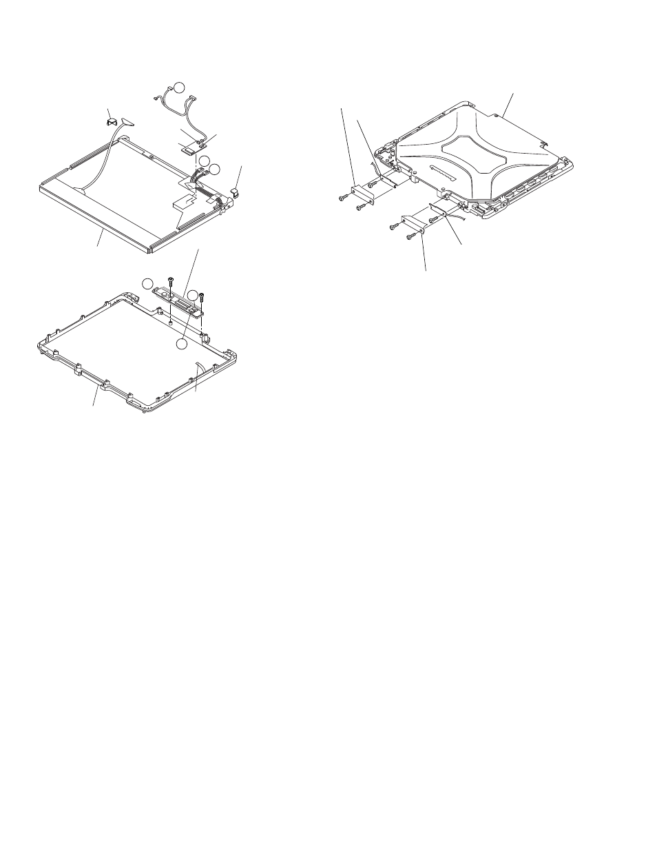 Removing the inverter pcb, ts pcb and lcd unit, Removing the antenna pcb l and r | Panasonic CF-30KTPAXxM User Manual | Page 33 / 90