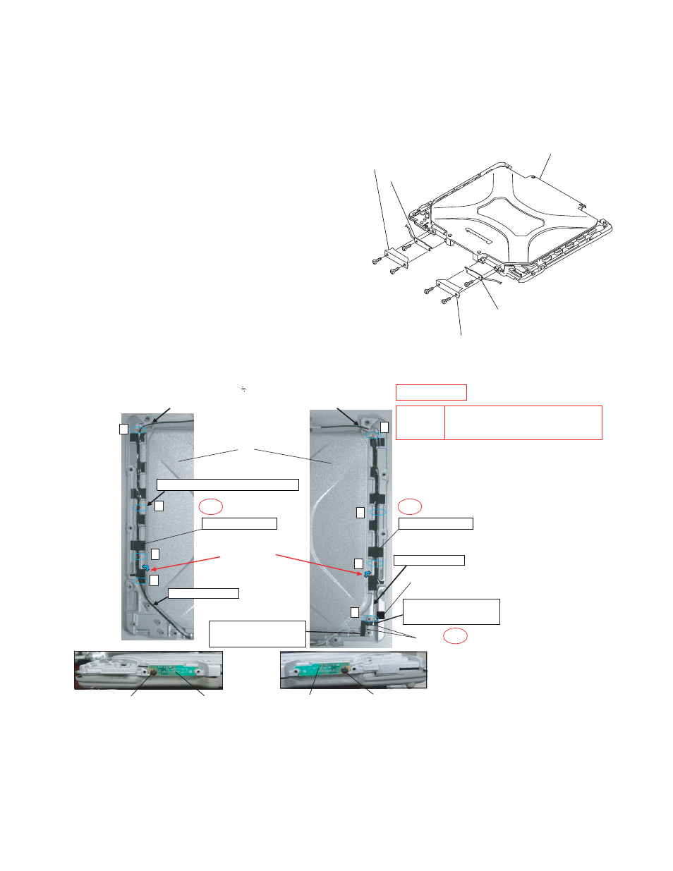 Reassembly instructions, Attention when cf-30 series is repaired, Setting the antenna pcb l and r | Panasonic CF-30KTPAXxM User Manual | Page 34 / 90