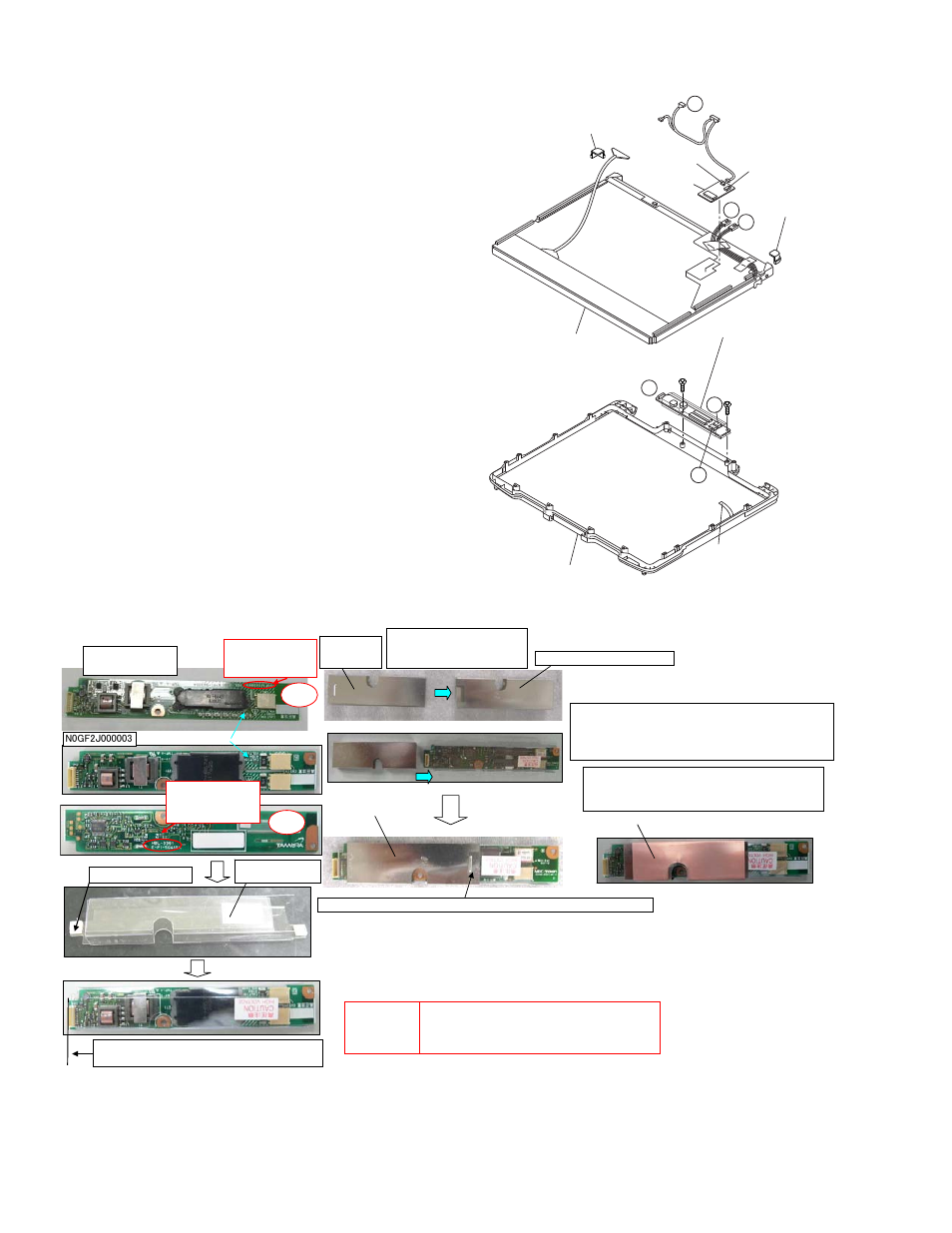 Setting the inverter pcb, ts pcb and lcd unit | Panasonic CF-30KTPAXxM User Manual | Page 35 / 90