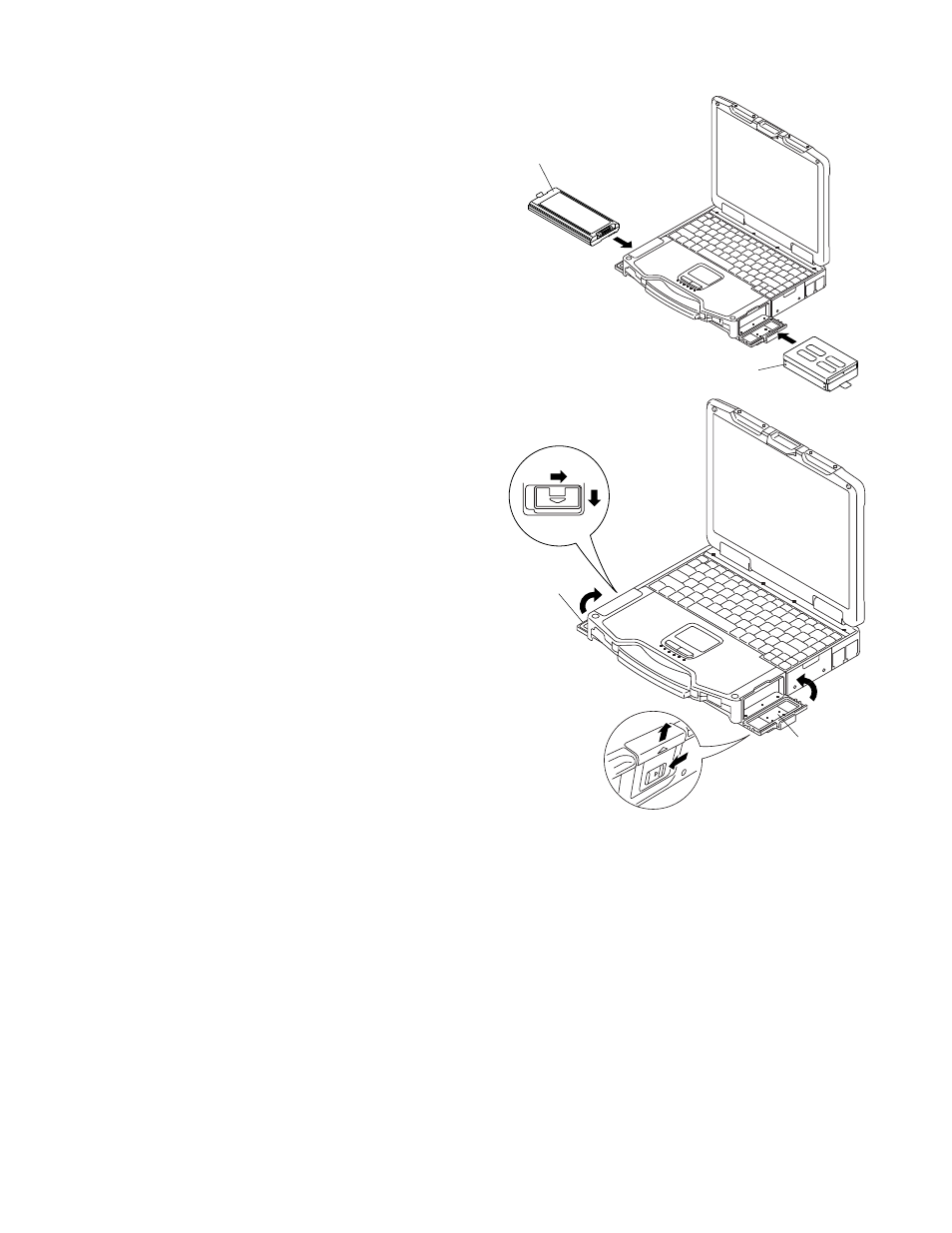 Setting the battery pack and hdd pack | Panasonic CF-30KTPAXxM User Manual | Page 64 / 90