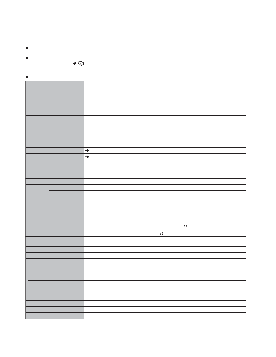 Specifications | Panasonic CF-30KTPAXxM User Manual | Page 7 / 90