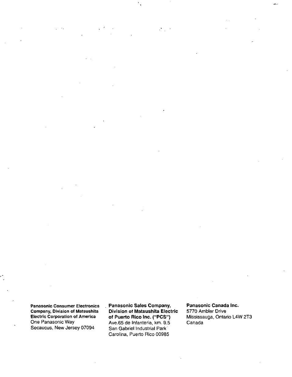 Panasonic SVGA Monitor/Receiver CT-36DV60 User Manual | Page 53 / 53