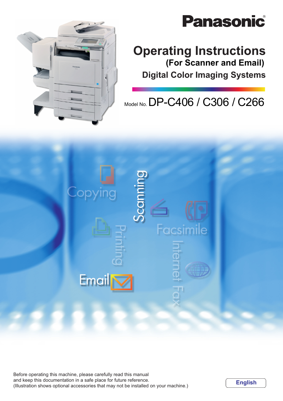 Panasonic DP-C306 User Manual | 74 pages