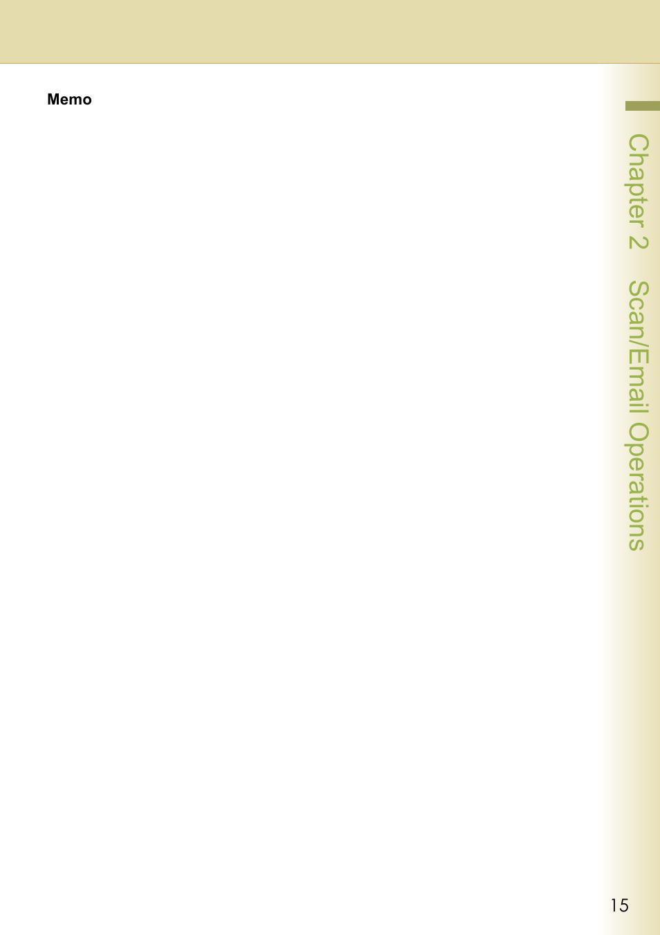Chapter 2 sc an/email operations | Panasonic DP-C306 User Manual | Page 15 / 74