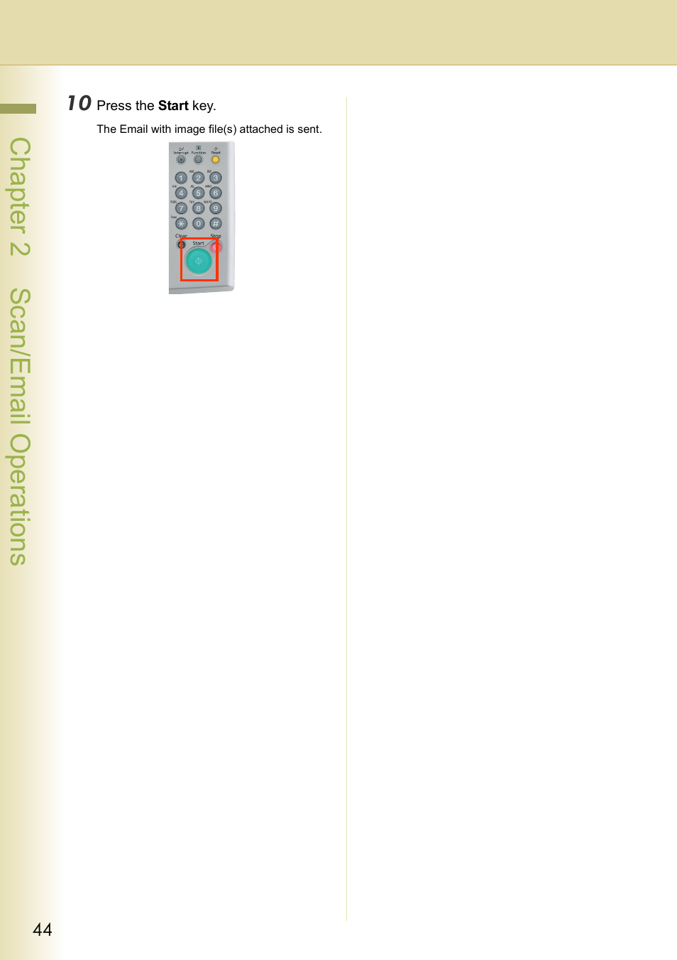 Chapter 2 sc an/email operations | Panasonic DP-C306 User Manual | Page 44 / 74
