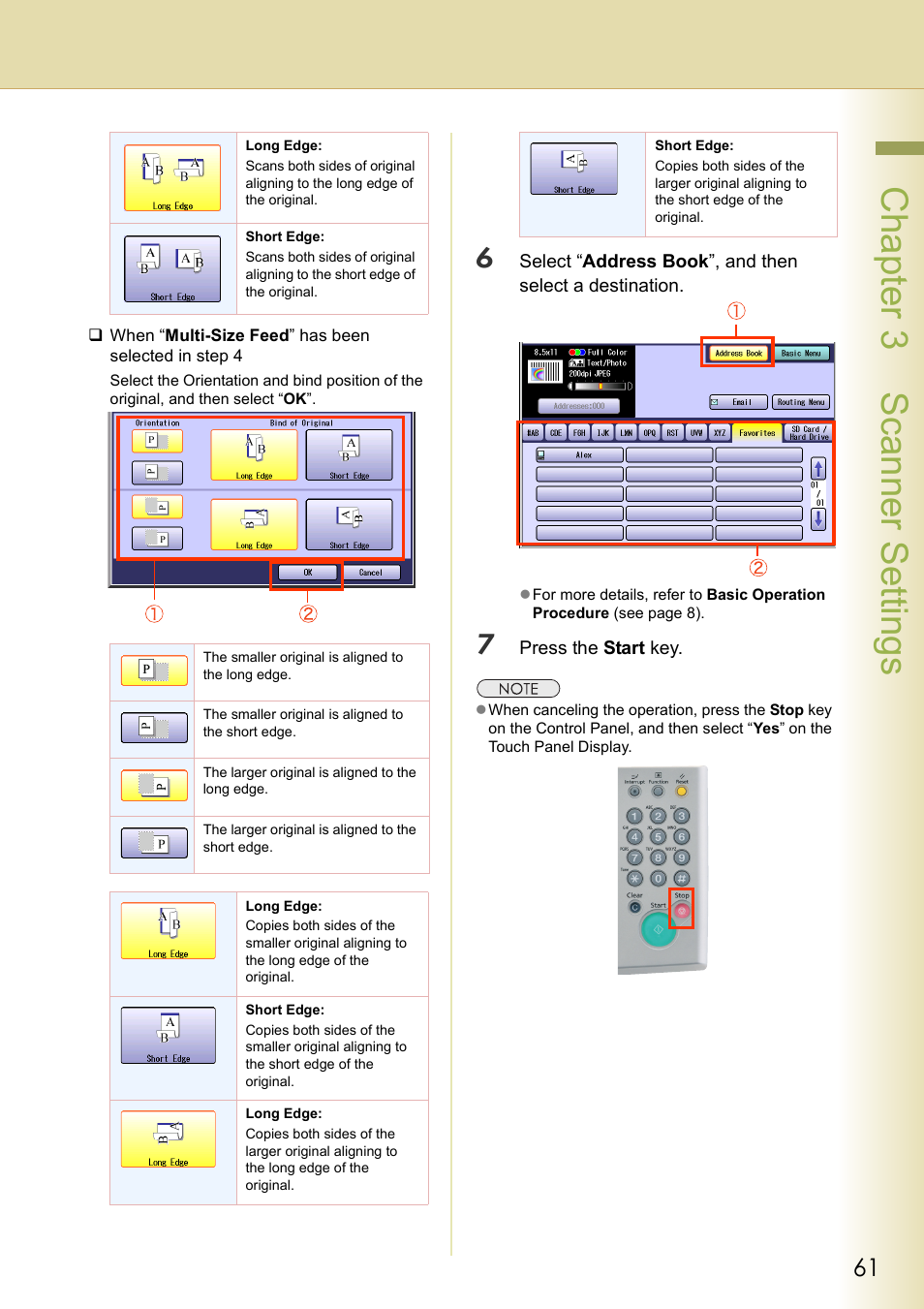 Chapter 3 scanner settings | Panasonic DP-C306 User Manual | Page 61 / 74