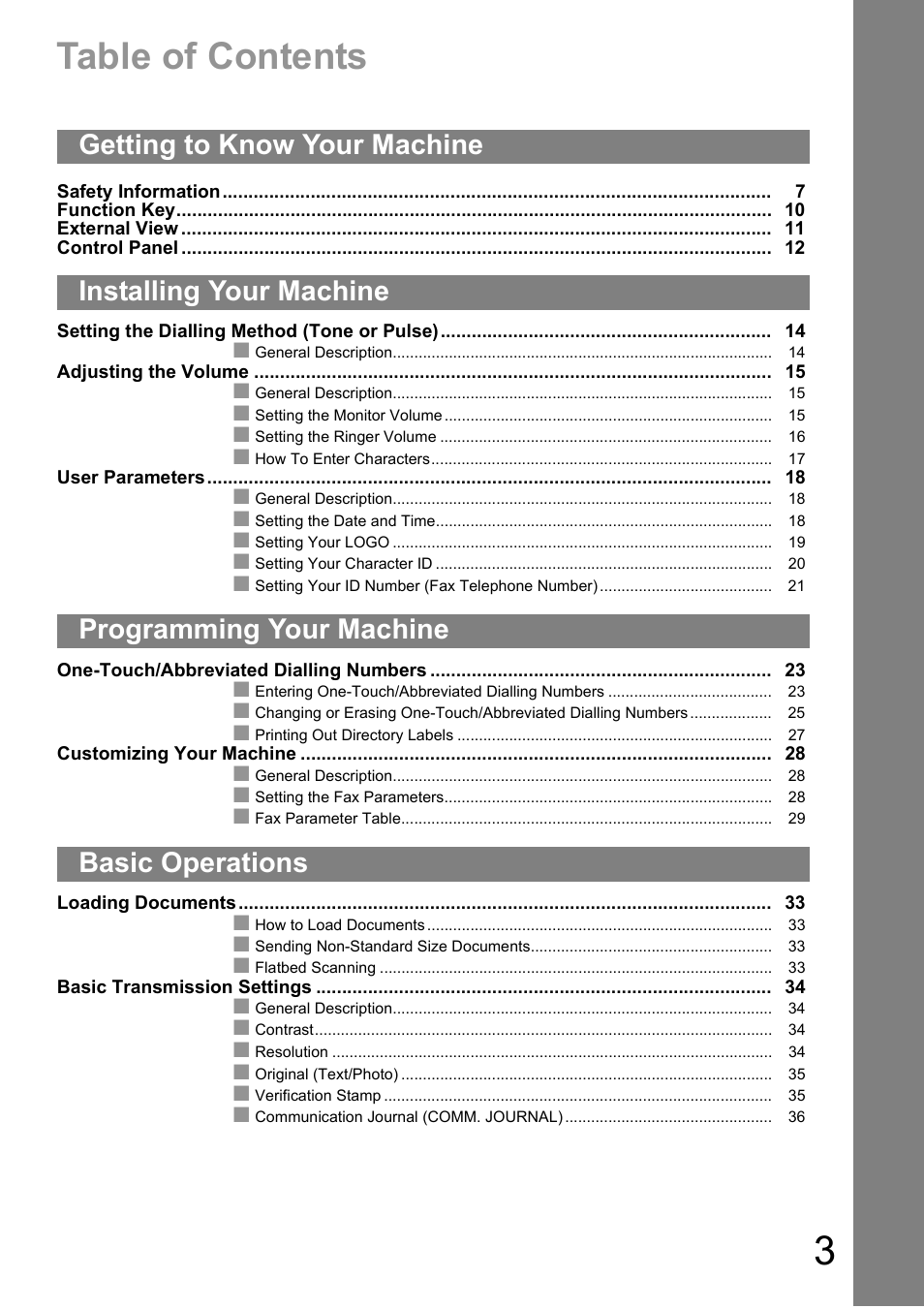 Panasonic DIGITAL IMAGING SYSTEM DP-1810F User Manual | Page 3 / 155