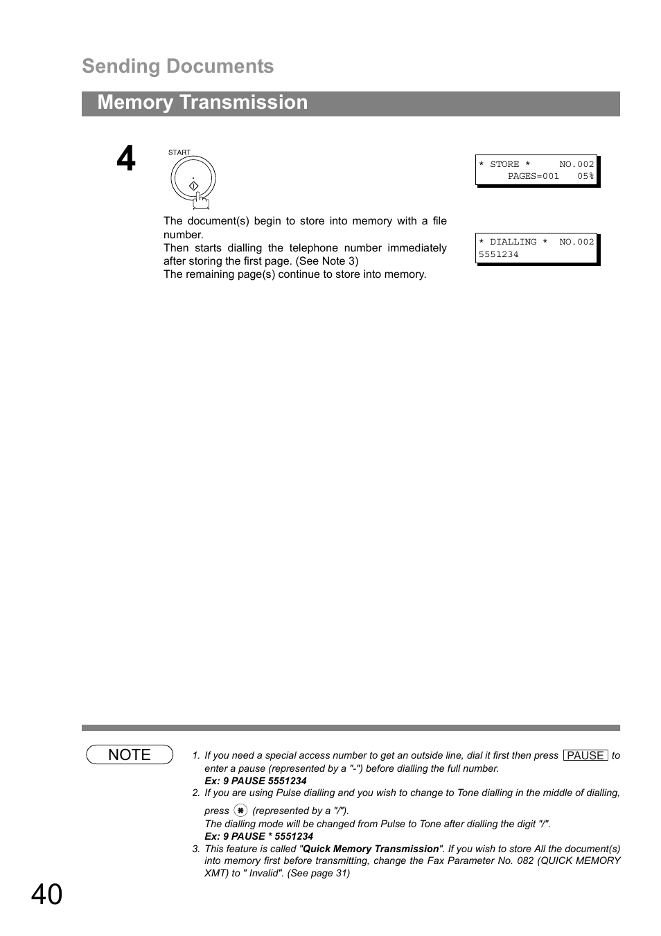 Sending documents | Panasonic DIGITAL IMAGING SYSTEM DP-1810F User Manual | Page 40 / 155