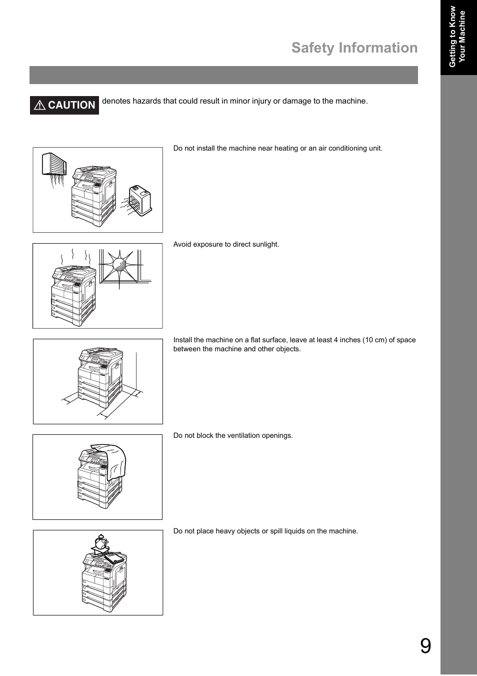 Safety information | Panasonic DIGITAL IMAGING SYSTEM DP-1810F User Manual | Page 9 / 155