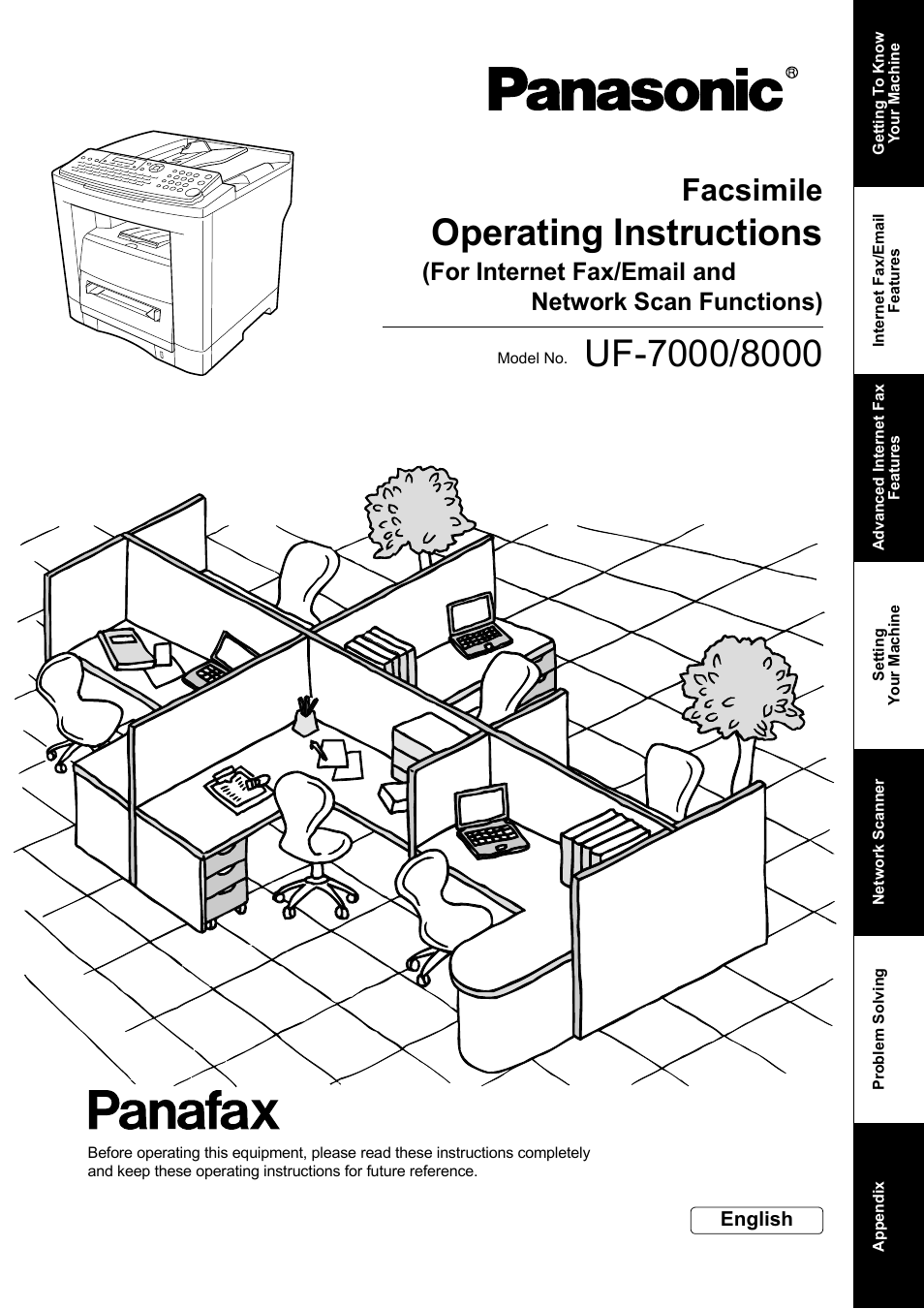 Panasonic UF-8000 User Manual | 126 pages