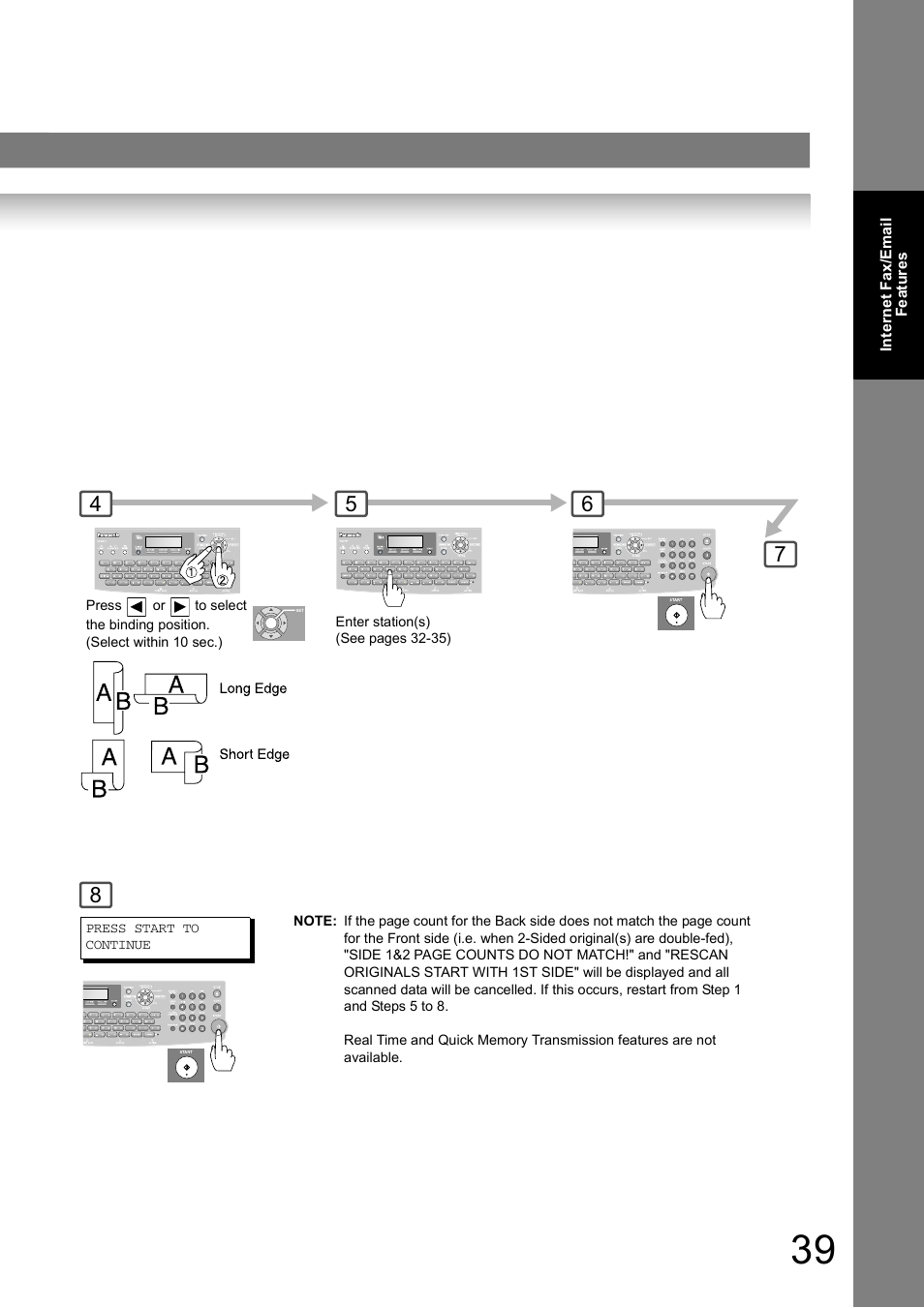 Panasonic UF-8000 User Manual | Page 39 / 126