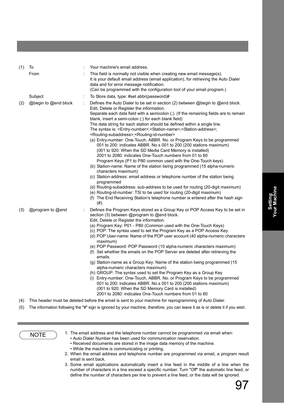 Panasonic UF-8000 User Manual | Page 97 / 126