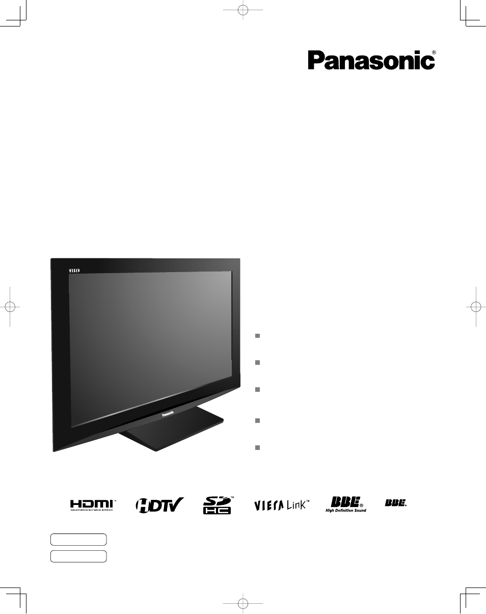 Panasonic TC-32LZ800 User Manual | 114 pages