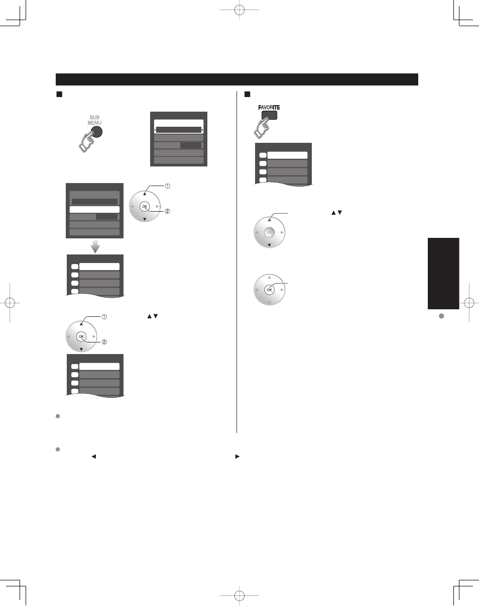 Visión, Para ver la televisión, Función de favoritos | Panasonic TC-32LZ800 User Manual | Page 77 / 114