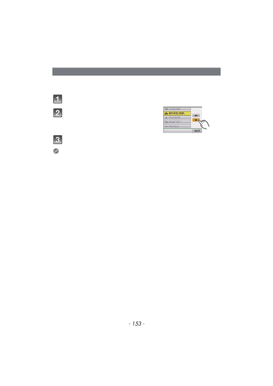 Rotate disp, P153) | Panasonic DMC-FX700 User Manual | Page 153 / 208