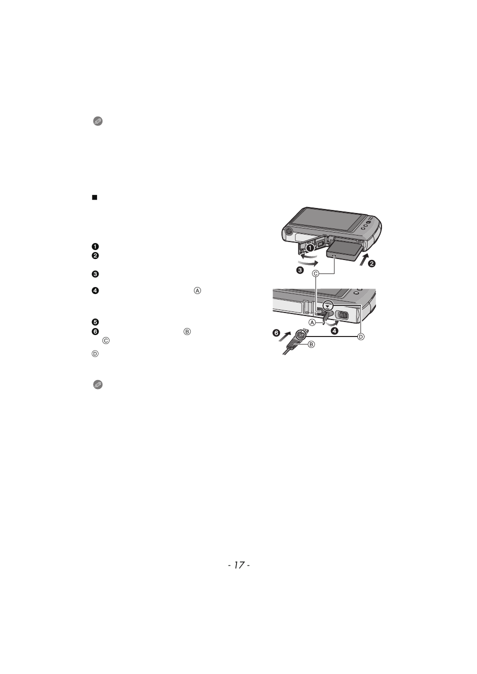 Dc coupler cover, P17) | Panasonic DMC-FX700 User Manual | Page 17 / 208