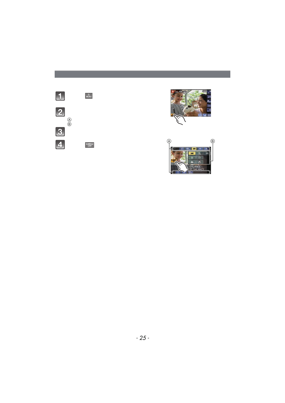 Using the quick menu | Panasonic DMC-FX700 User Manual | Page 25 / 208