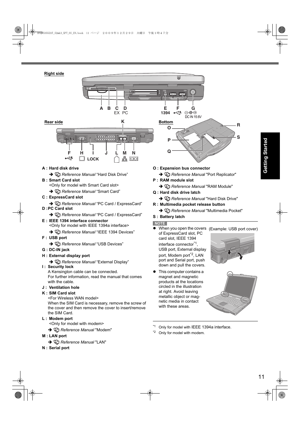 Panasonic CF-52 User Manual | Page 11 / 36