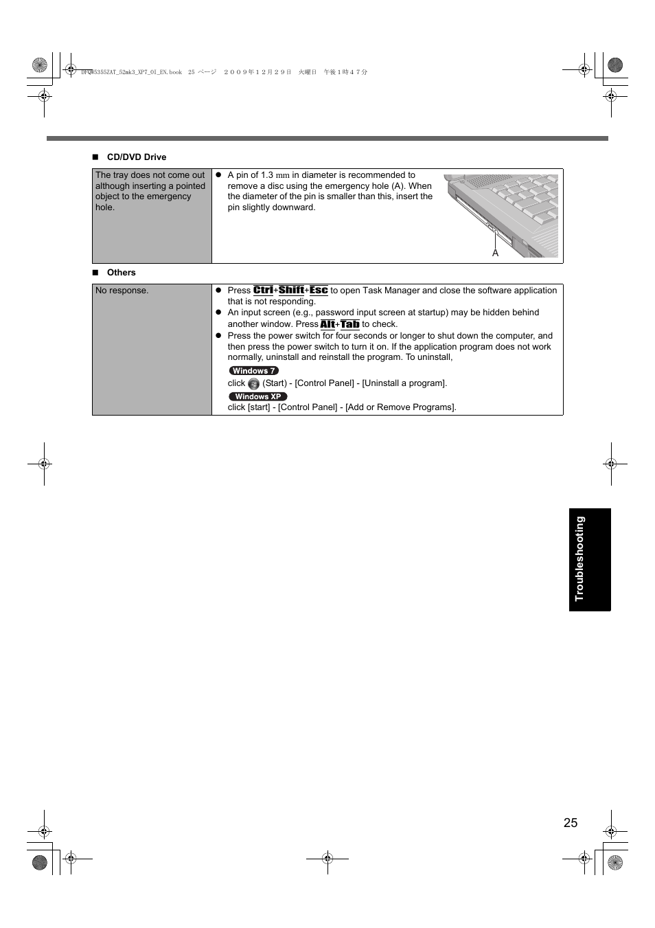 Panasonic CF-52 User Manual | Page 25 / 36