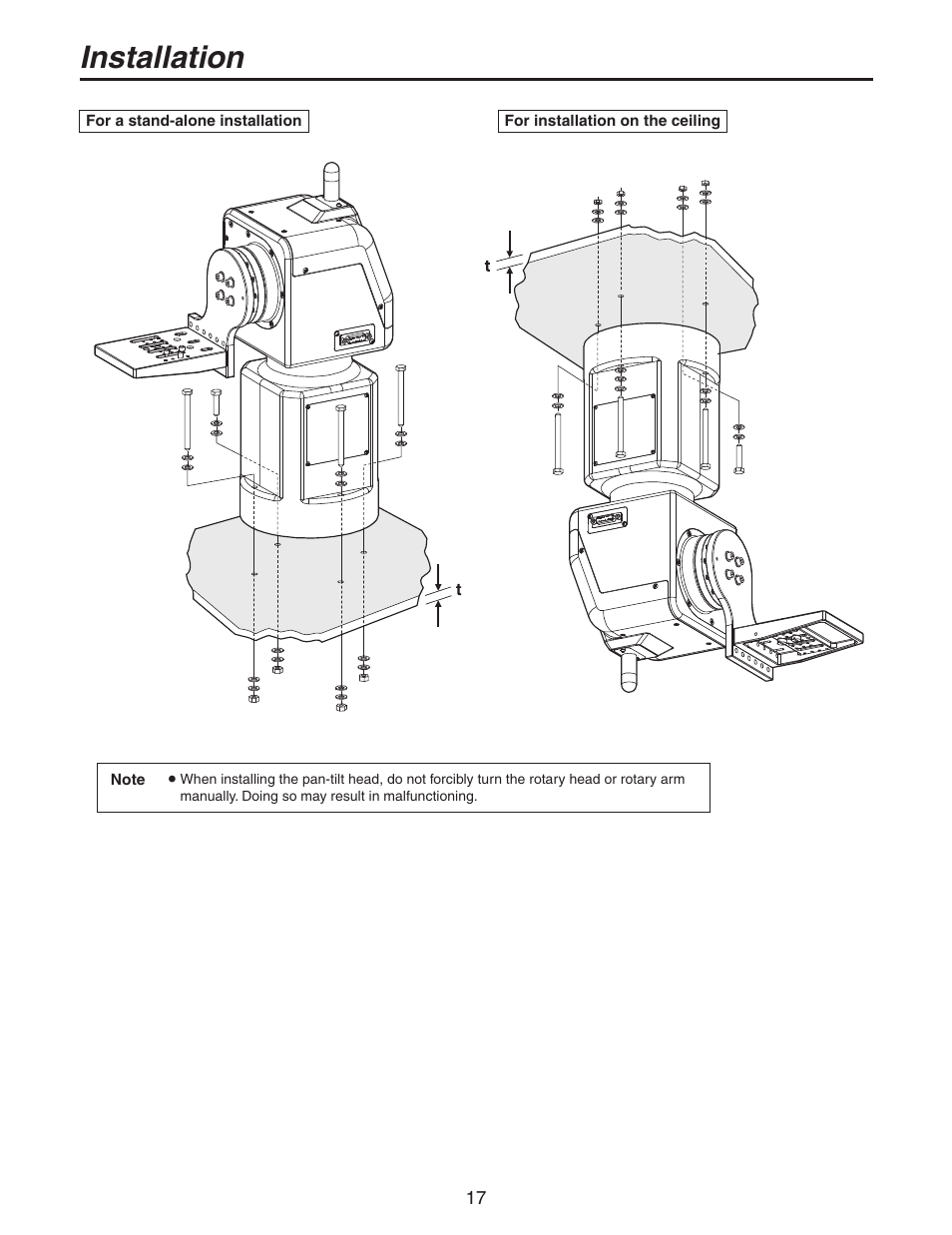 Installation | Panasonic AW-PH405N User Manual | Page 17 / 32