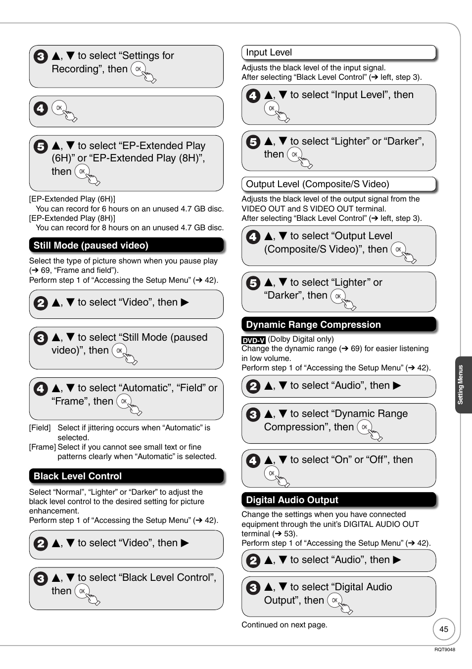 Panasonic DIGA DMR-EA18 User Manual | Page 45 / 76