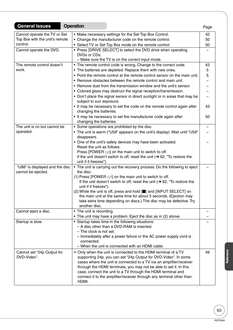 Panasonic DIGA DMR-EA18 User Manual | Page 63 / 76