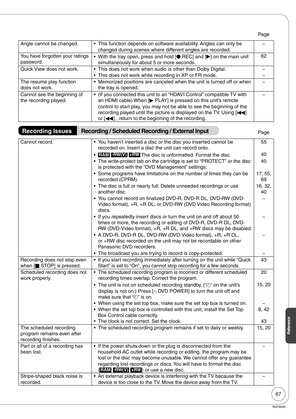 Panasonic DIGA DMR-EA18 User Manual | Page 67 / 76