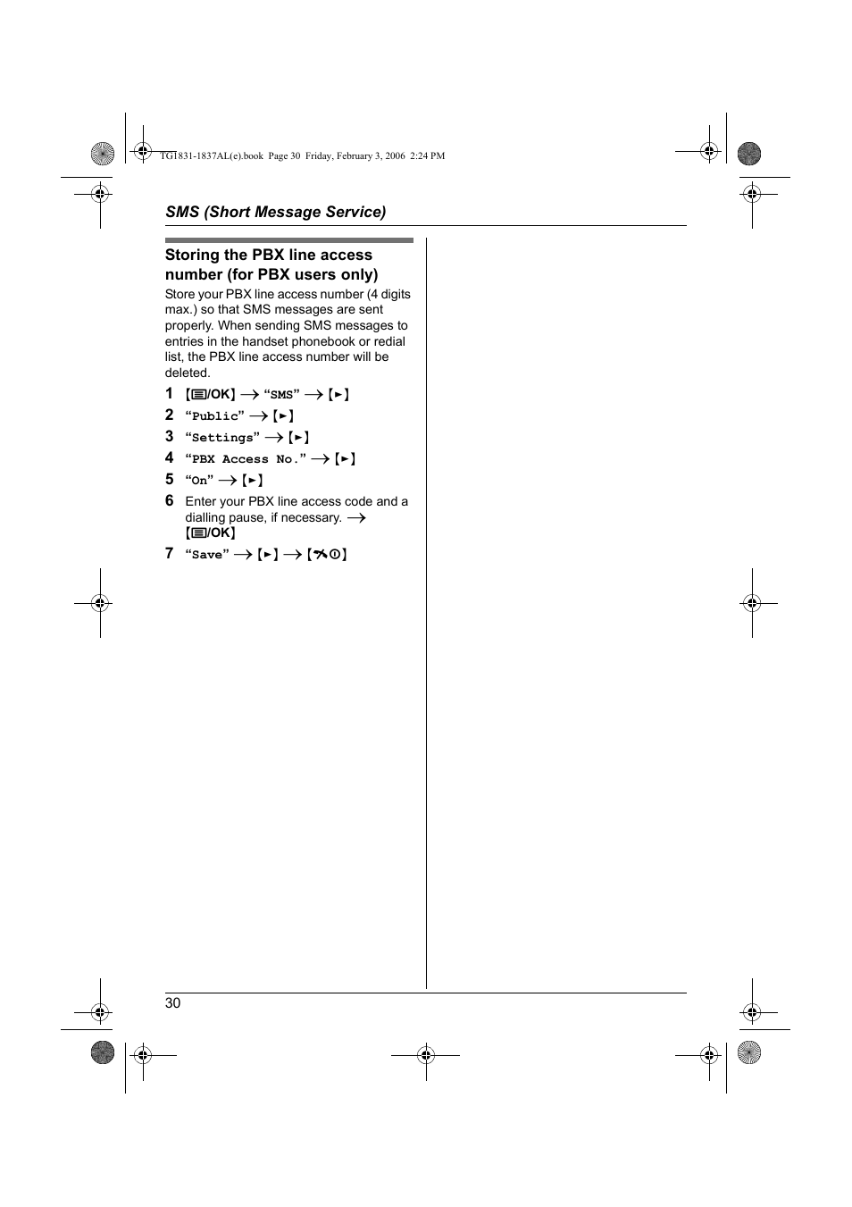 Panasonic KX-TG1837AL User Manual | Page 30 / 52